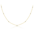"Starlight" Bezel Station Necklace