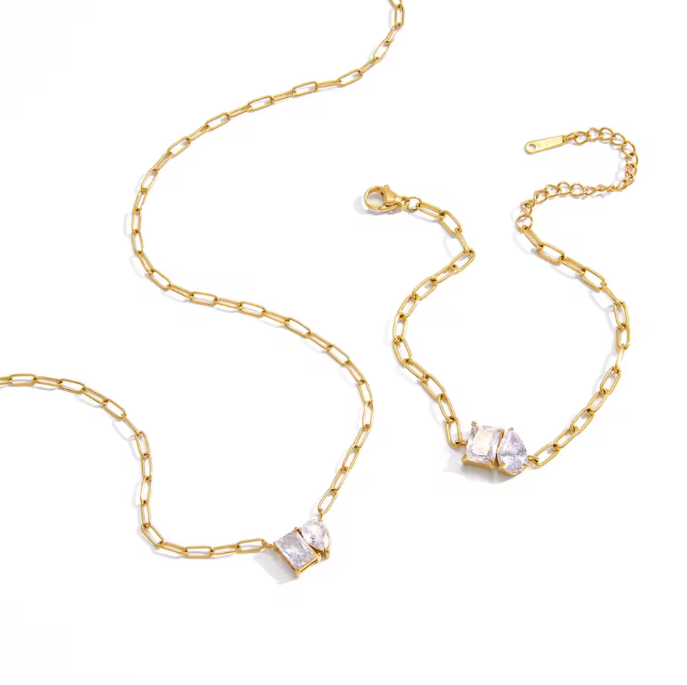 Paradigm Two-Tone Safety Pin Link Set